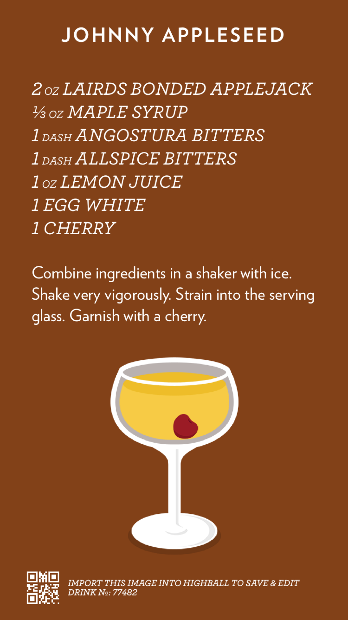 Recipe for Johnny Appleseed