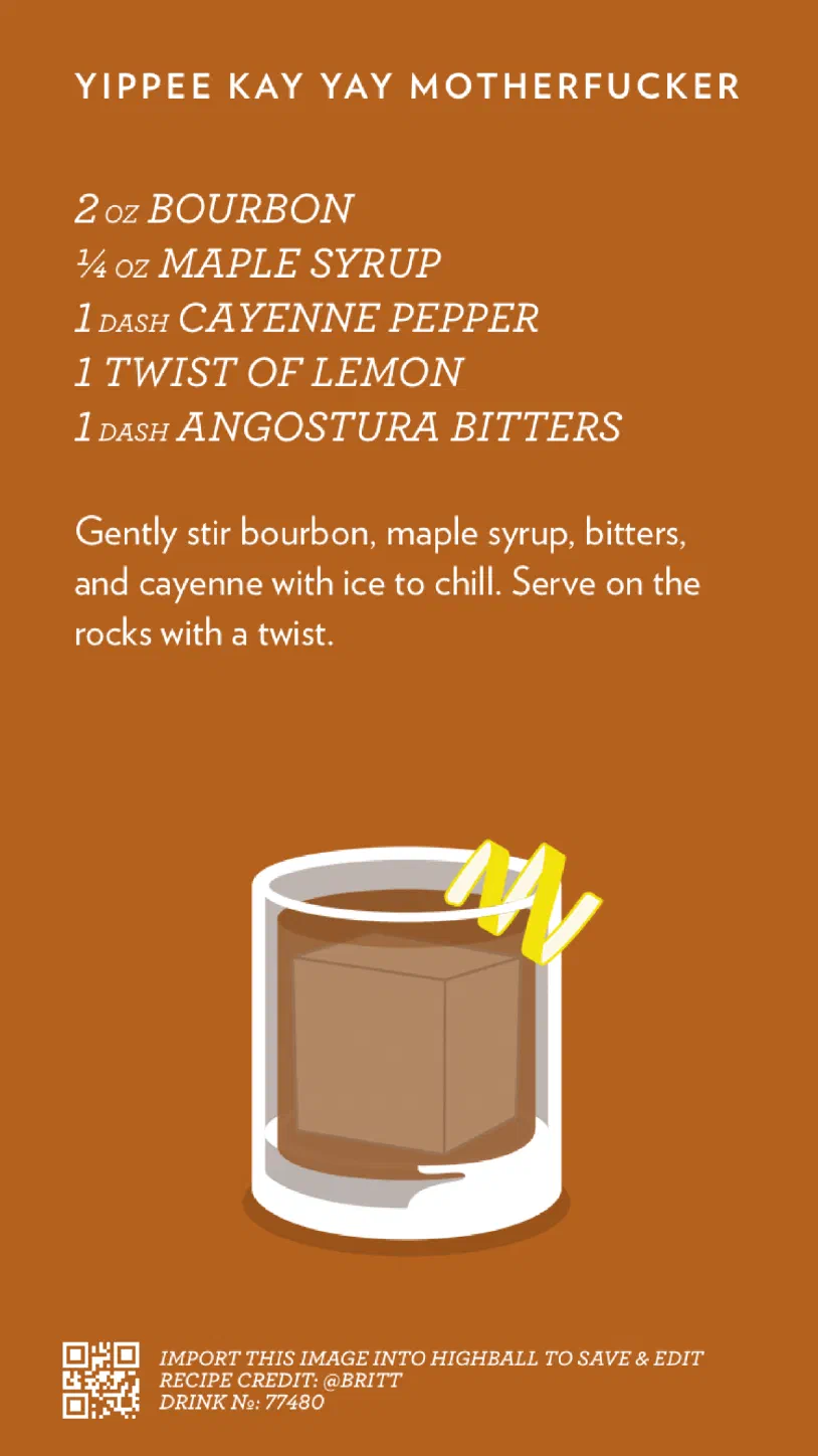 Recipe for the Yippee Kay Yay Motherfucker!
